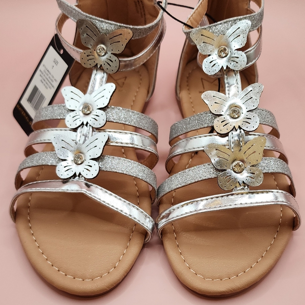Material Girl gladiator sandals. Size 1.
